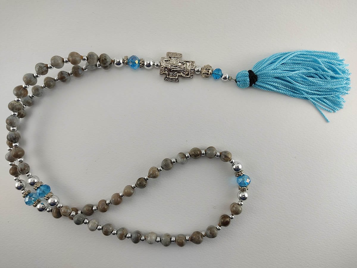 Virgin Mary Tears Prayer Rope (50 beads) no3 - Αγίων Σκέπη : Εργαστήρι ...